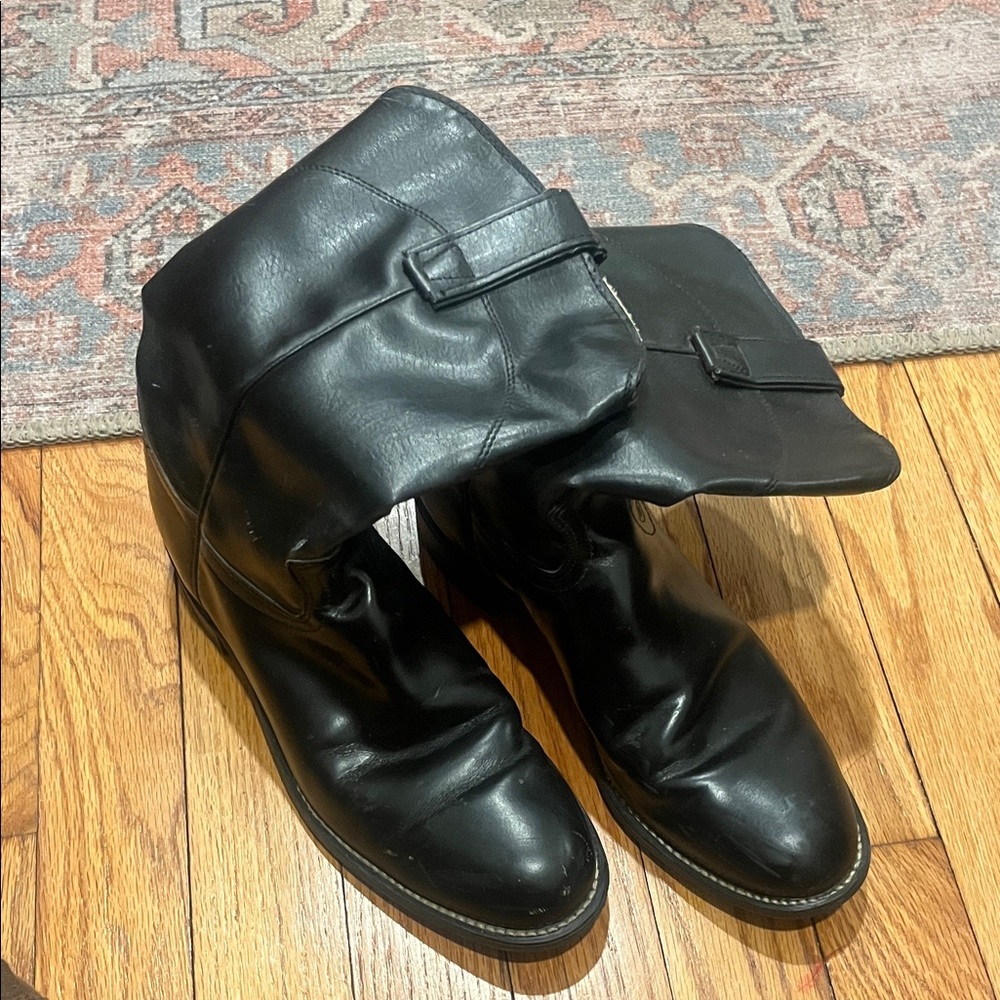 Elegant Black Leather Ankle Boots